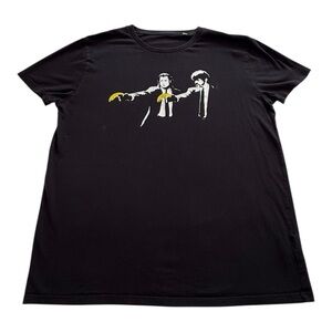 Banksy Pulp Fiction Street Art T-Shirt - Size Large